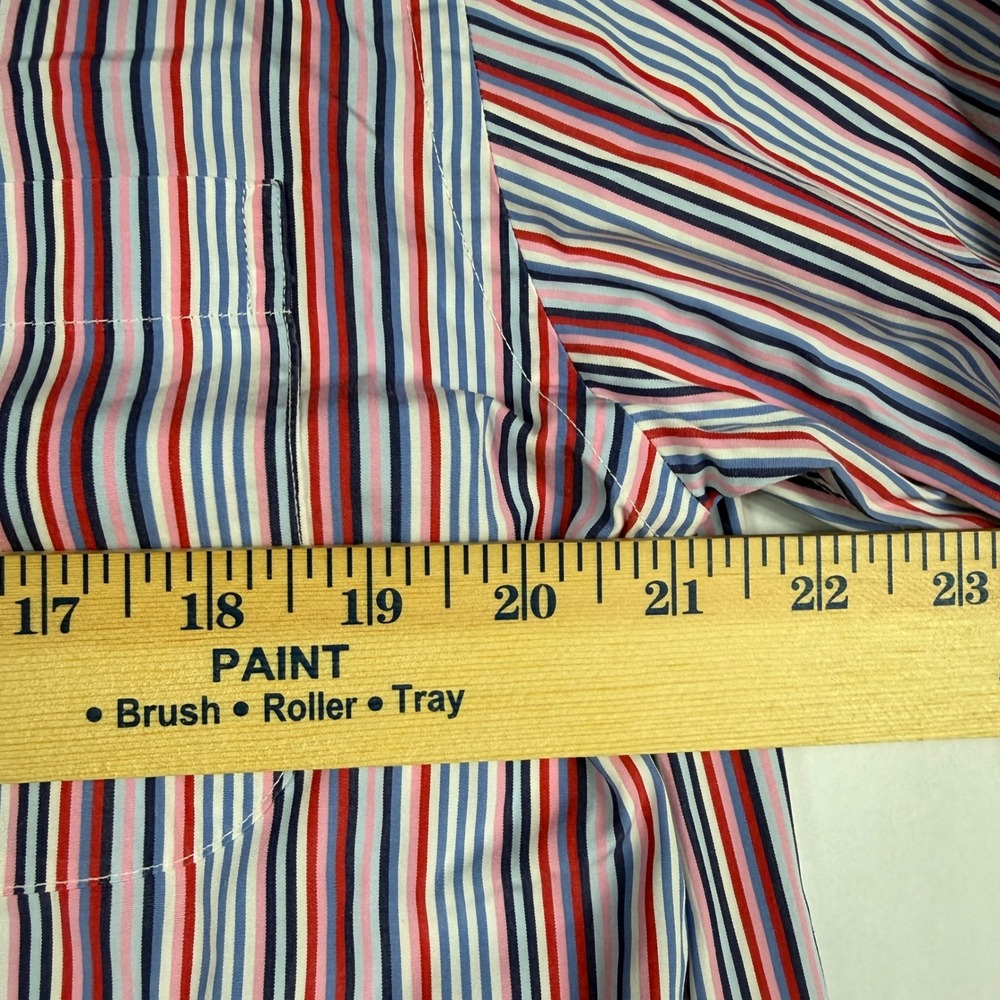 Brooks Brothers Country Club Shirt Men Medium Egyptian Cotton Stripe Made USA - Picture 6 of 8
